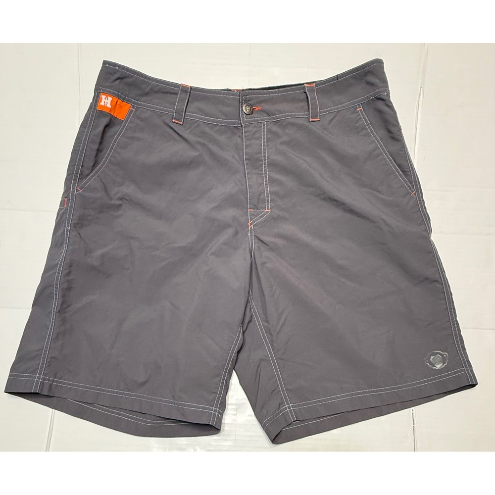 Howler Bros Horizon Hybrid Shorts Mens 38 Gray Nylon Fishing Board Shorts